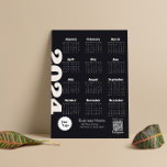 2024 Calendar Black And White Instagram Follow Us Magnetic Invitation<br><div class="desc">Introducing our 2024 Calendar—a basic yet elegant addition in timeless black and white. This simple and minimalist yearly calendar provides a standard look perfect for home and office use. With a modern touch, this calendar offers an easy, at-a-glance view of the entire year. Ideal for staying organized, this 2024 calendar...</div>