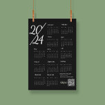2024 Calendar Black And White Instagram Follow Us Program<br><div class="desc">Introducing our 2024 Calendar—a basic yet elegant addition in timeless black and white. This simple and minimalist yearly calendar provides a standard look perfect for home and office use. With a modern touch, this calendar offers an easy, at-a-glance view of the entire year. Ideal for staying organized, this 2024 calendar...</div>