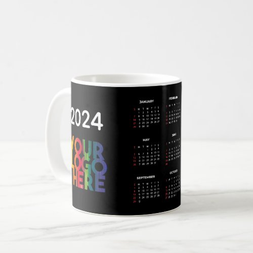 2024 Calendar Business Logo Corporate Office Gift Coffee Mug