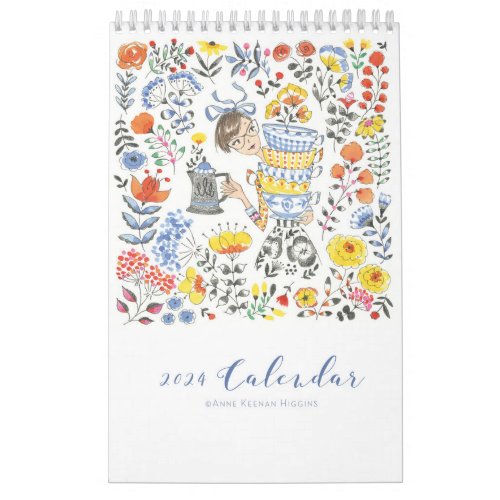 2024 Calendar by Anne Keenan Higgins  Single Page