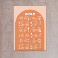 2024 Calendar - can download mod arch retro orange