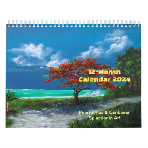 2024 Calendar _ Caribbean and Puerto Rico in Art