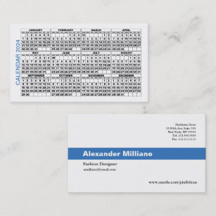 Calendar Business Cards | Zazzle