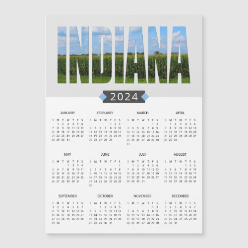 2024 Calendar Indiana Scenery Magnet