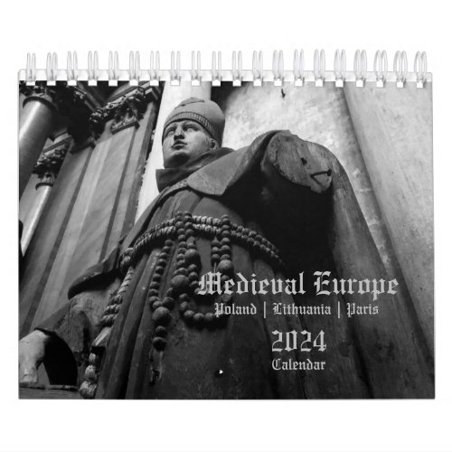 2024 Calendar Medieval Europe Religious SMALL 5x7