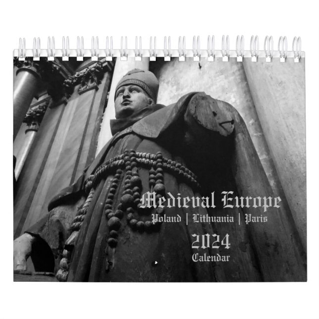 2024 Calendar Medieval Europe Religious SMALL 5x7 (Cover)