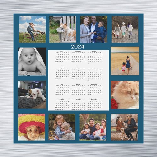 2024  Calendar Photo Template Full Year Family