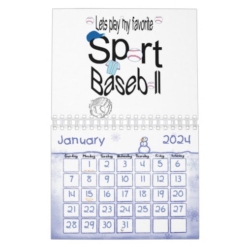 2024 Calendar Sports Football Basketball Soccer