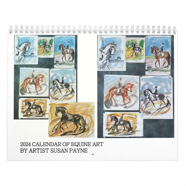 2024 Calendar - Susan Payne Equine Art (Cover)