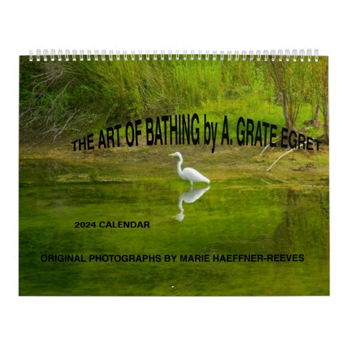 2024 CALENDARTHE ART OF BATHING by AGRATE EGRET  Calendar