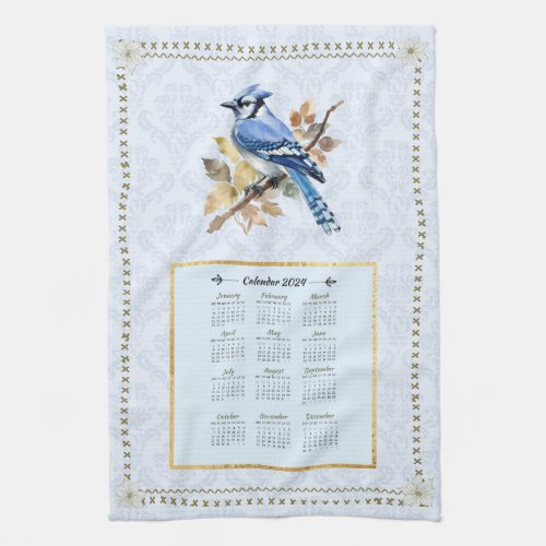2024 Calendar Towel BlueJay