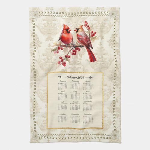 2024 Calendar Towel Cardinals