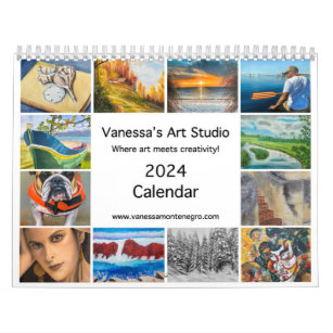 2024 Calendar Vanessa's Art Studio
