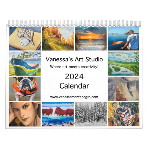 2024 Calendar Vanessas Art Studio