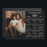 2024 Calendar - Vertical Photo Basic Black White<br><div class="desc">Add one vertical photo to this standard 2024 calendar. The calendar is in black and white.
A very useful item for school or home office. A standard look for your home office or school locker. This shows a full year view of all dates.</div>