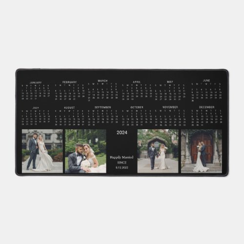 2024 Calendar Wedding Photos  Desk Mat