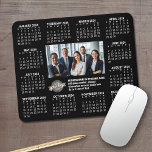 2024 Calendar with logo, Photo and Text - Black Mouse Pad<br><div class="desc">A logo and photo collage with a calendar and room to add a few lines of text. A fun item for the New Year to use as a company giveaway. Add 1 group office photo to this design.</div>