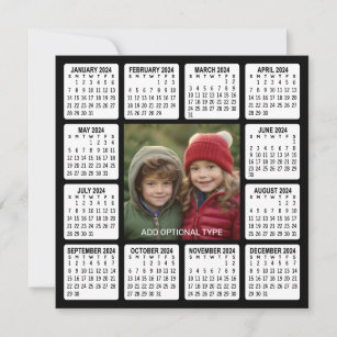2024 Calendar with Square Photo in the Center