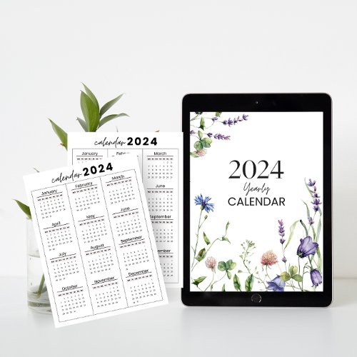 2024 calendars full year invitation