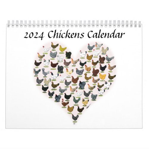 2024 Chickens Calendar
