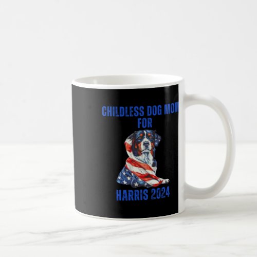 2024 Childless Dog Mom For Harris 2024  Coffee Mug