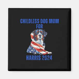 2024 Childless Dog Mom For Harris 2024  Magnet