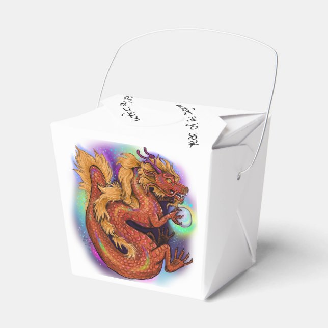 2024 Chinese Zodiac Year of the Dragon Favor Boxes (Front Side)