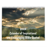 2024 Christian Bible Verses Inspirational  Calendar at Zazzle