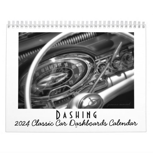 2024 Classic Car Dashboards Calendar