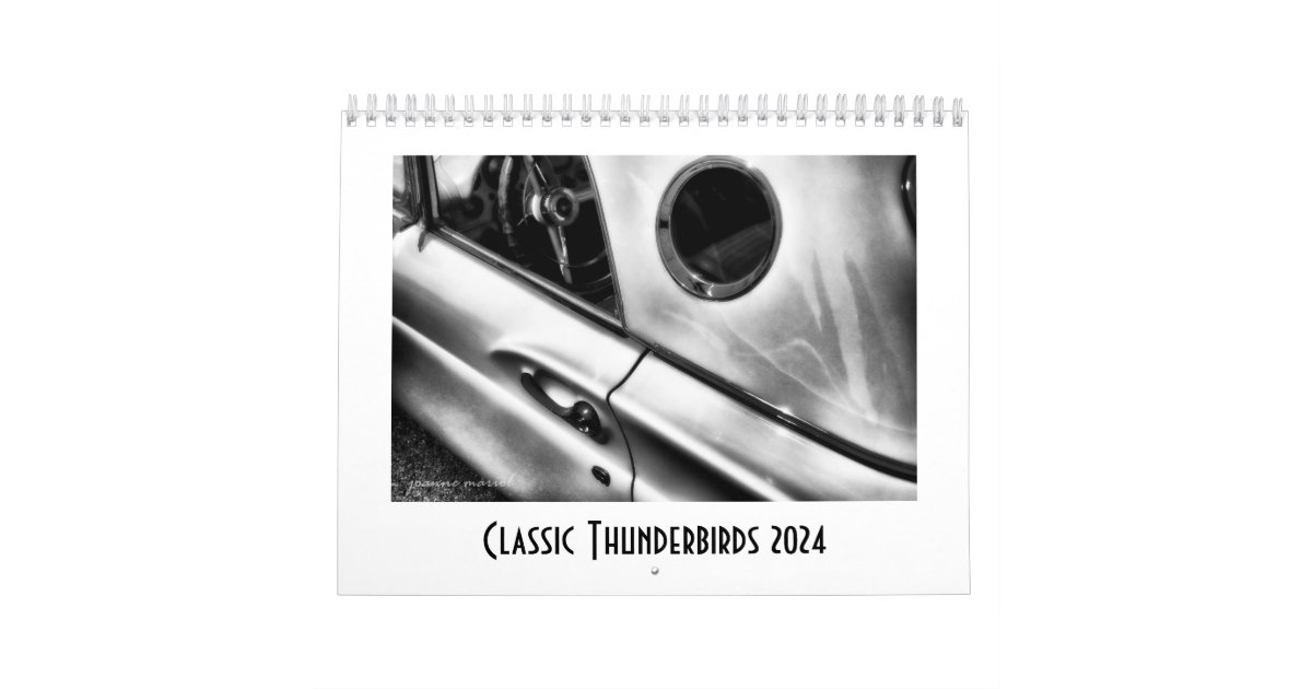 2024 Classic Thunderbirds Calendar Zazzle