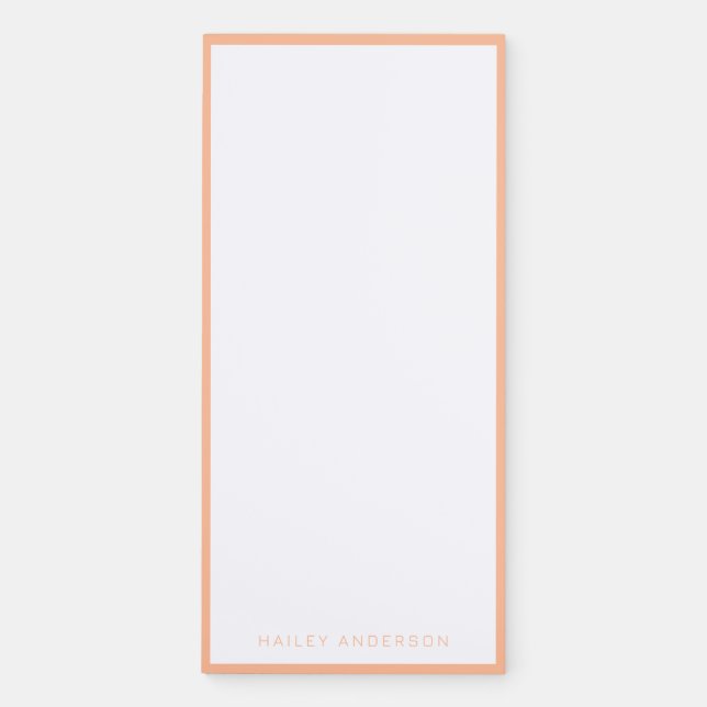 2024 Color of the Year: Peach Magnetic Notepad (Front)