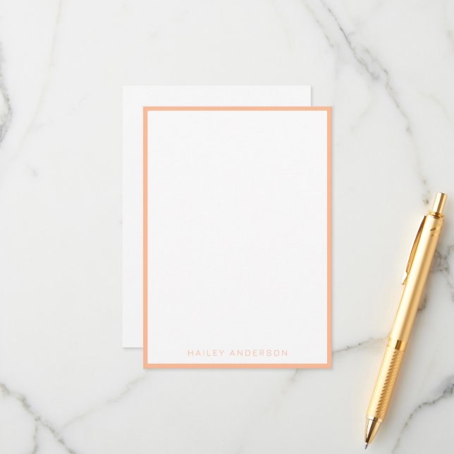 2024 Color of the Year: Peach Personalized Enclosure Card (Front/Back In Situ)