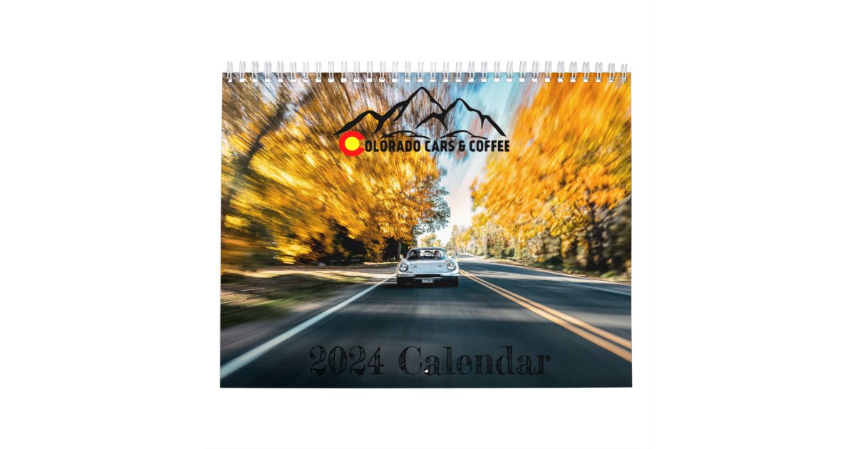 2025 Colorado Cars and Coffee Calendar Zazzle