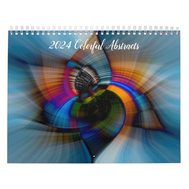 2024 Colorful Abstracts Calendar (Cover)