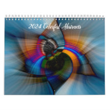 2024 Colorful Abstracts Calendar