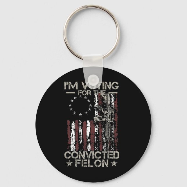 2024 Convicted Felon11  Keychain (Front)