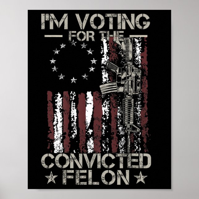 2024 Convicted Felon11  Poster (Front)
