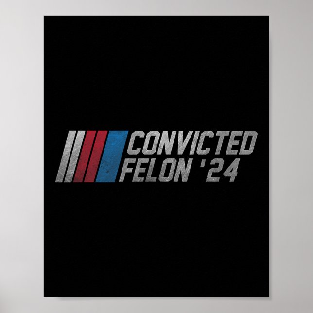 2024 Convicted Felon18  Poster (Front)