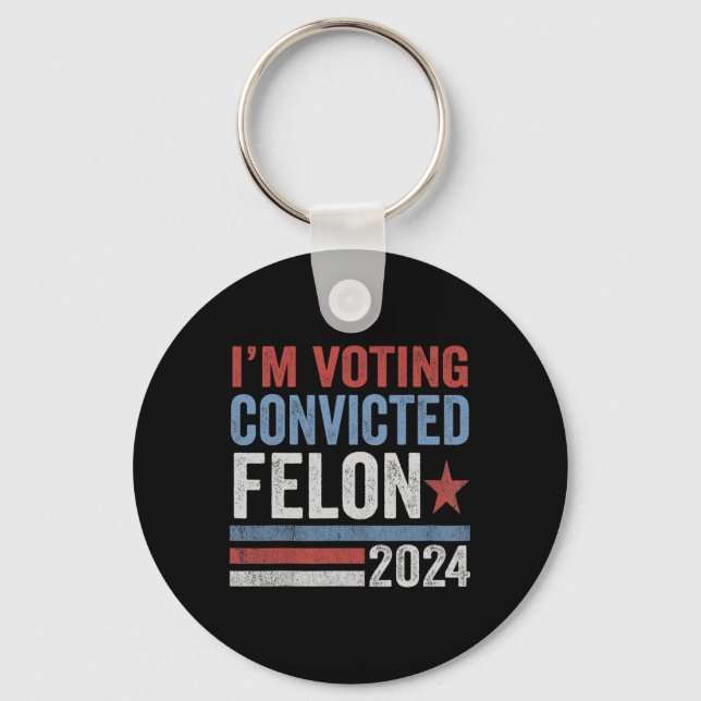 2024 Convicted Felon30  Keychain (Front)