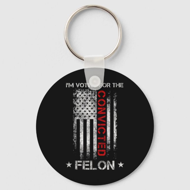 2024 Convicted Felon7  Keychain (Front)