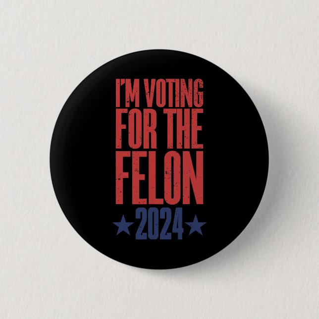 2024 Convicted Felon9  Button (Front)