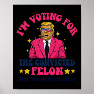 2024 Convicted Felon - I'm Voting Convicted Felon Poster
