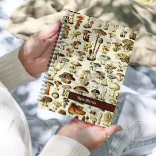 2024 Cottagecore Vintage Naturalist Mushrooms Planner