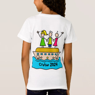 2024 Cruise Adventure: Girls Colorful T-Shirt