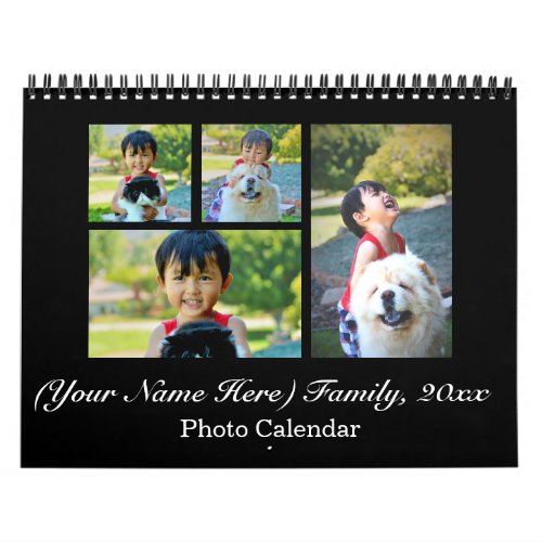 2024 Custom Photo and Cover Collage Calendar