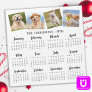 2024 Custom Photo Family Pet Dog 12 Month Calendar