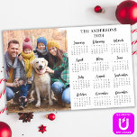 2024 Custom Photo Family Pet Dog 12 Month Calendar Magnetic Dry Erase Sheet<br><div class="desc">2024 Yearly Calendar Photo Magnetic Dry Erase - This custom photo calendar magnetic dry erase board is perfect to highlight or circle special family dates, anniversaries, birthdays, and reunions. Personalize these full year photo calendar cards with your favorite family portrait and family name (keep 2024 in text area) . COPYRIGHT...</div>
