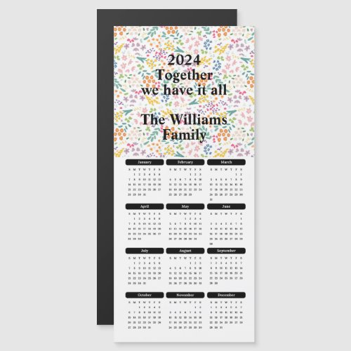 2024 Custom Text Wildflower Meadow