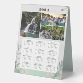 2024 Customizable Desk Calendar Table Tent - 6x8"