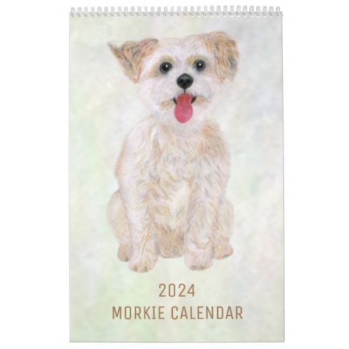 2024 Design Your Own Morkie Dog Calendar